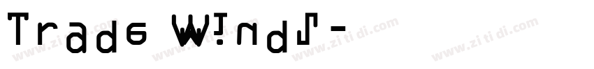 Trade Winds字体转换